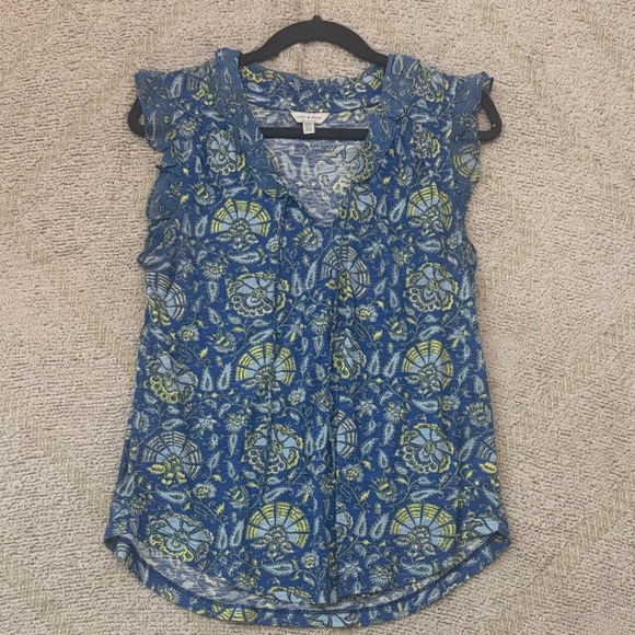 Lucky Brand Tops - Lucky Brand Blue Paisley Sleeveless Blouse – Size Medium